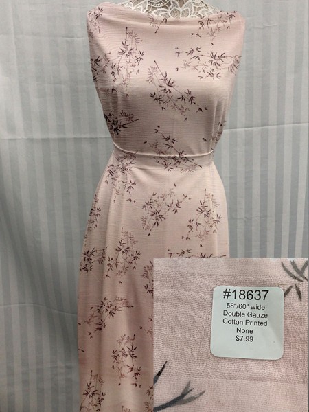 18637 Cotton Printed Pale Pink