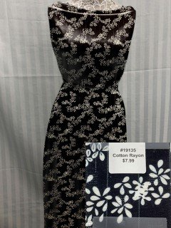 19135 Floral Print Black