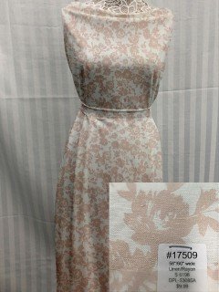 17509 Linen-Rayon Blush Floral