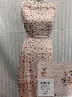 18748 Linen Gauze Blush Floral