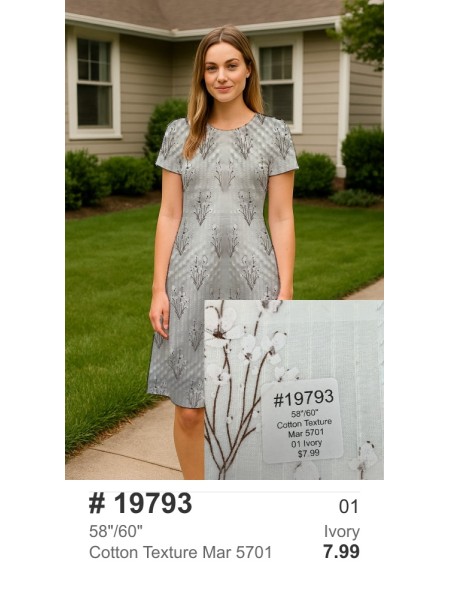 19793 Cotton Texture Mar 5701 Ivory