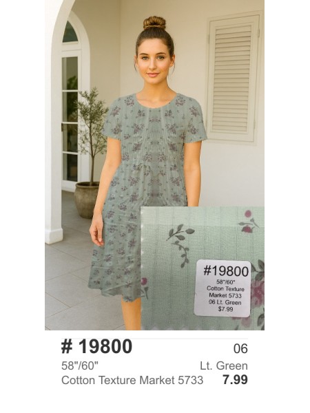 19800 Cotton Texture Market 5733 Lt. Green