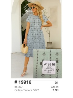 19916 Cotton Texture 5672 Green