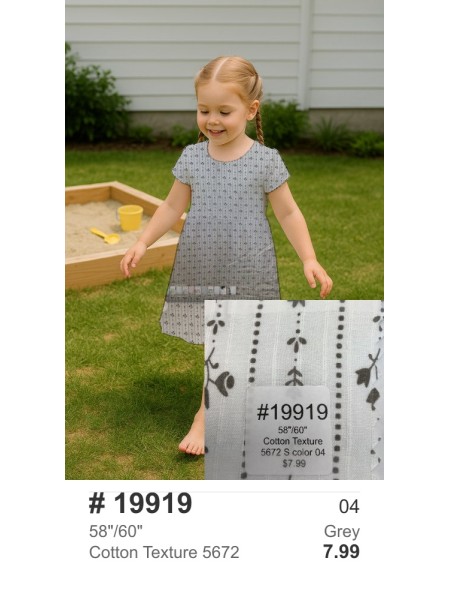 19919 Cotton Texture 5672 Grey