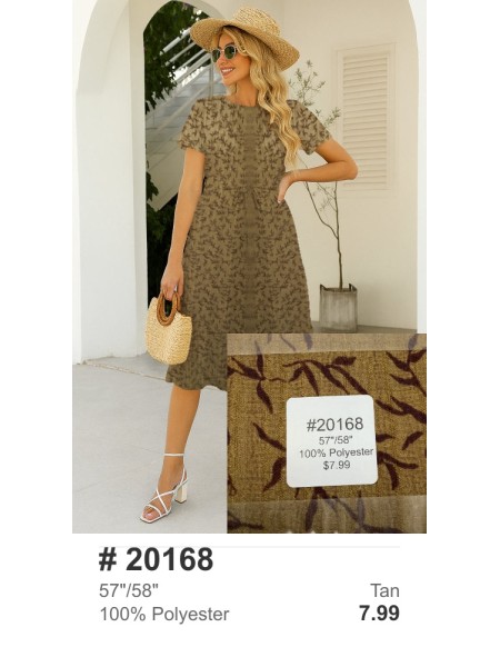 20168 100% Polyester Tan