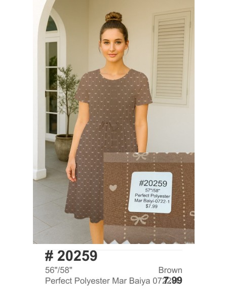 20259 Perfect Polyester Brown