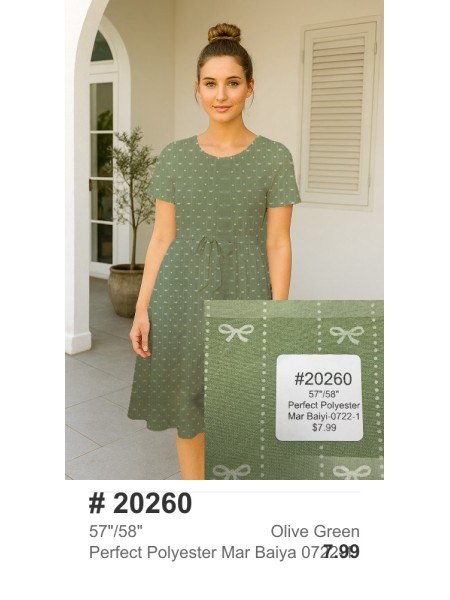 20260 Perfect Polyester Olive Green