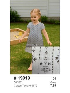 19919 Cotton Texture 5672 Grey