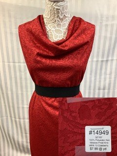 14949 Window Frost Knit Cranberry