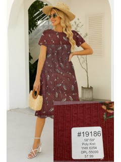 19186 Poly Knit Burgundy