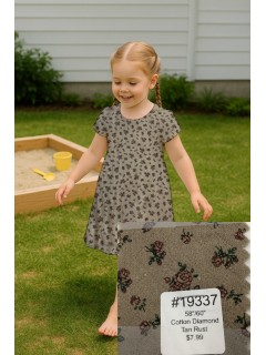 19337 Cotton Diamond Tan Rust