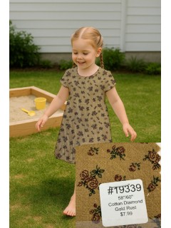 19339 Cotton Diamond Gold Rust