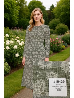 19439 Linen/Cotton/Rayon Floral Print