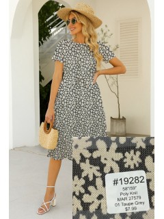 19282 Poly Knit Taupe Grey