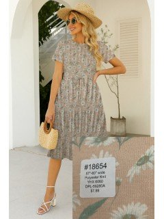 18654 Polyester Knit Floral Print