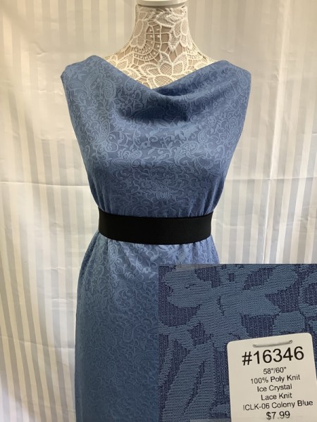 16346 Ice Crystal Lace Knit Colony Blue