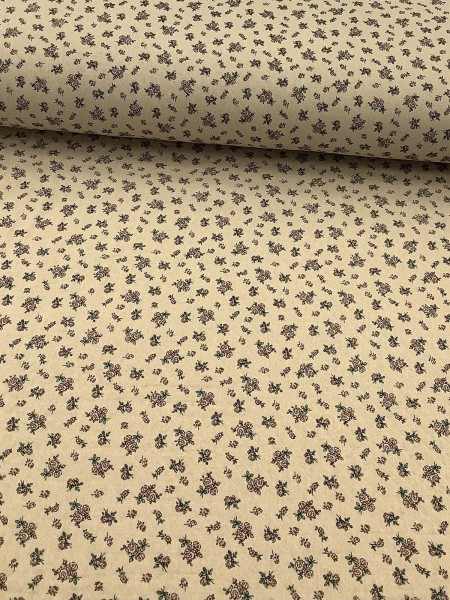 19335 Cotton Diamond Texture Cream Rose Calico
