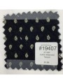 19407 Cotton Diamond Texture Black Paisley Dot