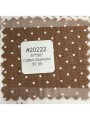 20222 Cotton Diamond Tan Pin Dot