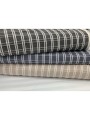20379 Cotton Linen Poly Navy Windowpane Check