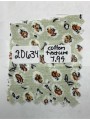 20634 Cotton Texture Sage Rosebud Calico