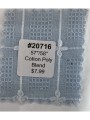 20716 Cotton Poly Blend Light Blue Embroidered Grid