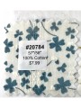 20784 100% Cotton Blue Clover Print