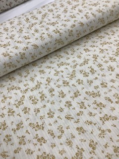 20792 Poly Cotton Gold Ditsy Floral 20792 Poly Cotton Gold Ditsy Floral