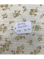 20792 Poly Cotton Gold Ditsy Floral
