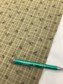 20814 Cotton Poly Blend Olive Plaid Clover