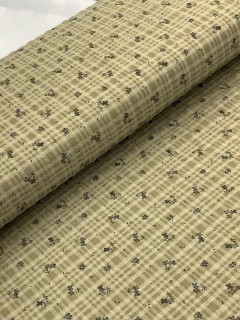 20814 Cotton Poly Blend Olive Plaid Clover 20814 Cotton Poly Blend Olive Plaid Clover