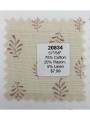 20834 Cotton Rayon Linen Rose Leaf Sprig