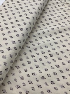 20838 Cotton Rayon Linen Dark Purple Leaf Sprig 20838 Cotton Rayon Linen Dark Purple Leaf Sprig