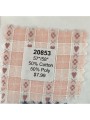 20853 50% Cotton 50% Poly Pink Heart Gingham