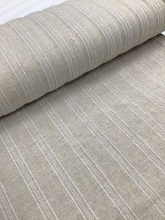20875 Cotton Linen Natural White Ticking Stripe 20875 Cotton Linen Natural White Ticking Stripe