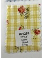 21297 Cotton Blend Yellow Rosebud Gingham