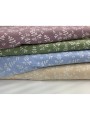 21329 Hemp Cotton Blue Painted Leaf
