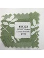 21333 Hemp Cotton Green Painted Leaf