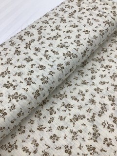 21790 Poly Cotton Brown Ditsy Floral 21790 Poly Cotton Brown Ditsy Floral
