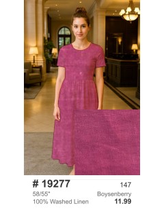 19277 100% Washed Linen Boysenberry