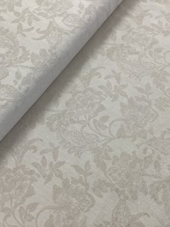 19588 Linen Cotton Natural Floral Jacquard