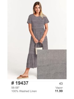 19437 100% Washed Linen Vapor