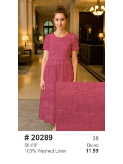 20289 100% Washed Linen Diced