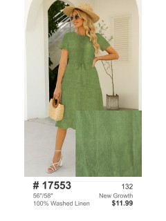 17553 100% Washed Linen New Growth