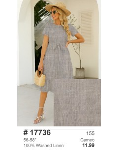 17736 100% Washed Linen Cameo