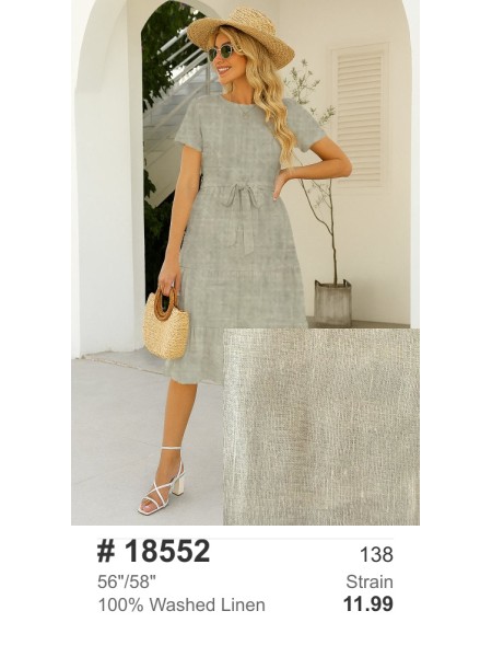 18552 100% Washed Linen Strain
