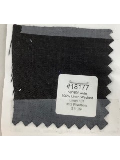 18177 100% Washed Linen Phantom