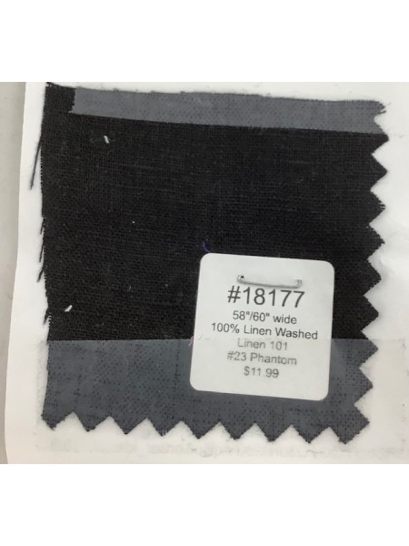 18177 100% Washed Linen Phantom