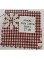 19963 Poly Cotton Daisy Red Gingham