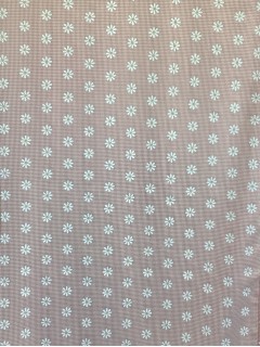 19965 Poly Cotton Daisy Coral Gingham